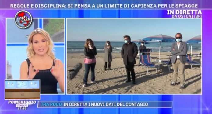 pomeriggio cinque stagione balneare coronavirus