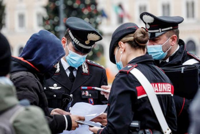 controlli anti covid carabinieri